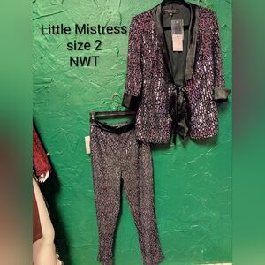 Women's Sequin Tuxedo NWT